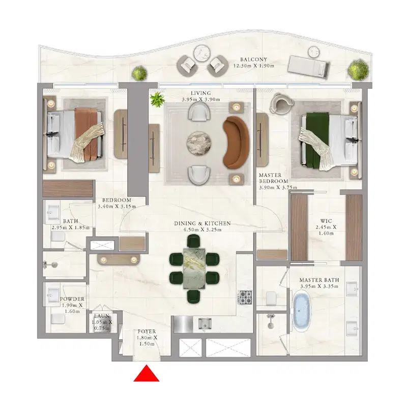 2 Bedroom Apartments