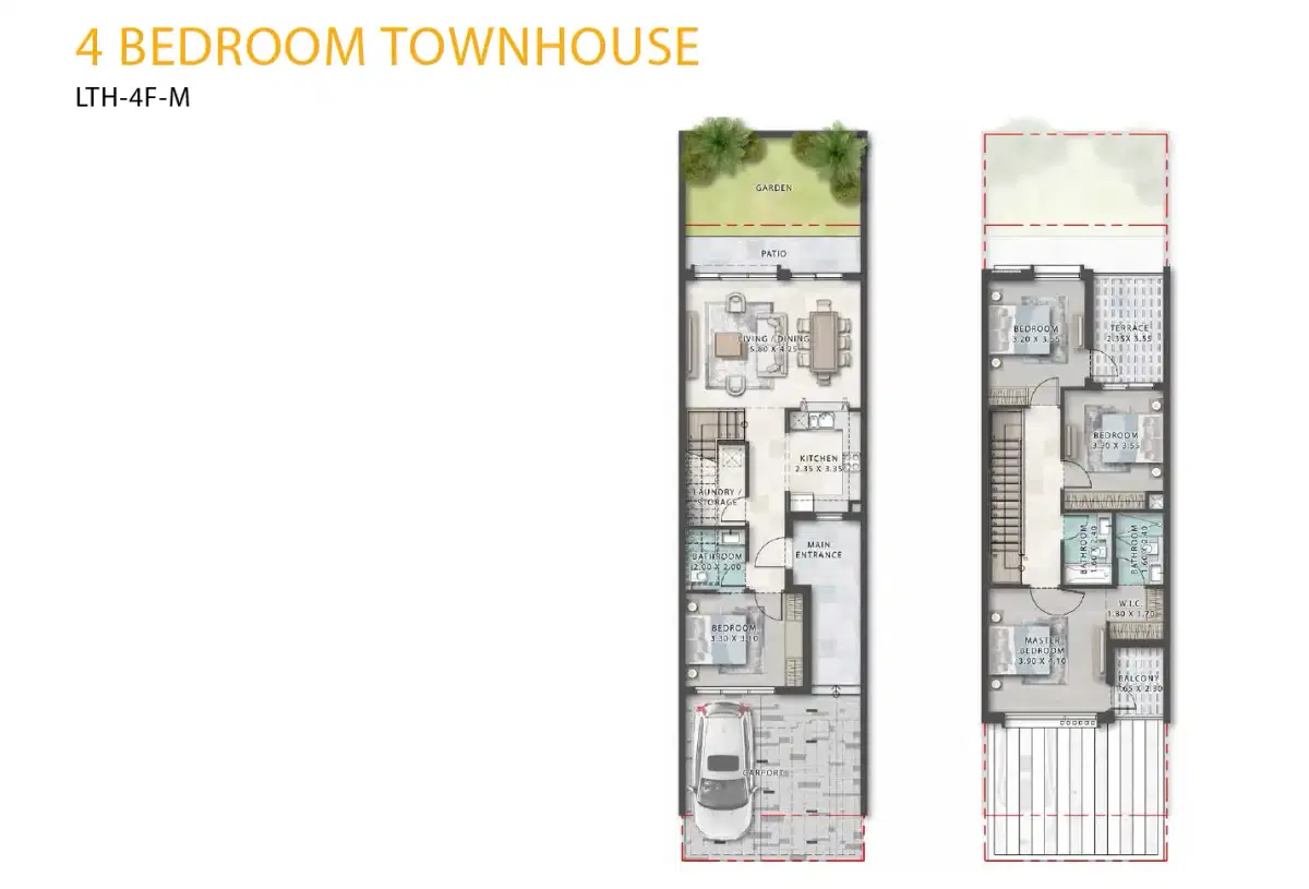4 Bedroom Townhouses