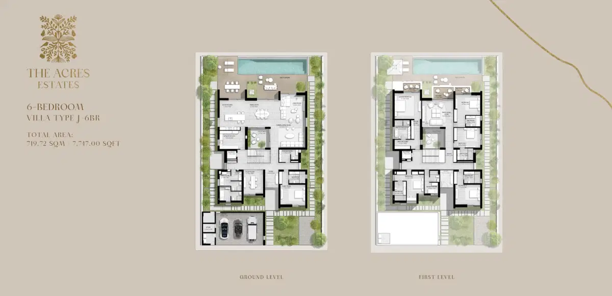 Meraas The Acres Estates 6 Bedroom Villas Floor Plan