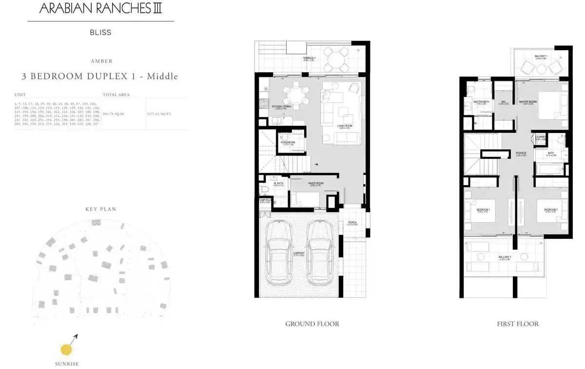 3 Bedroom Townhouses