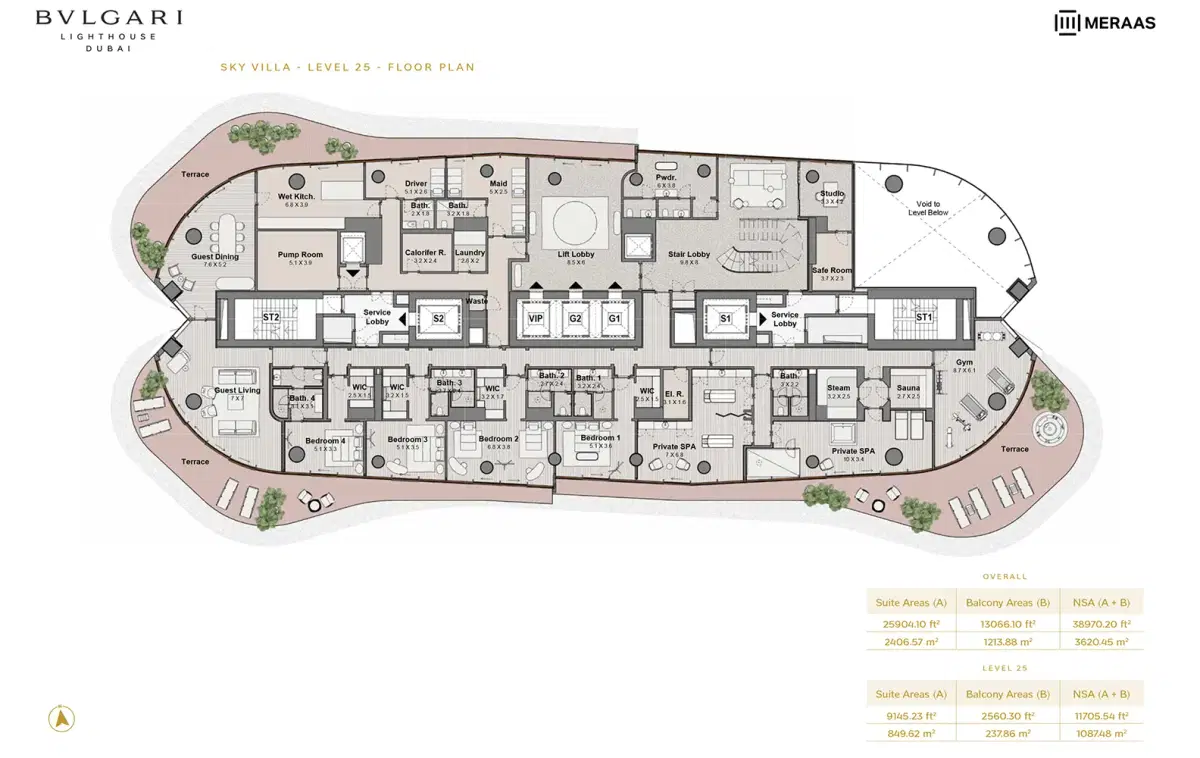 7 Bedroom Sky Villas