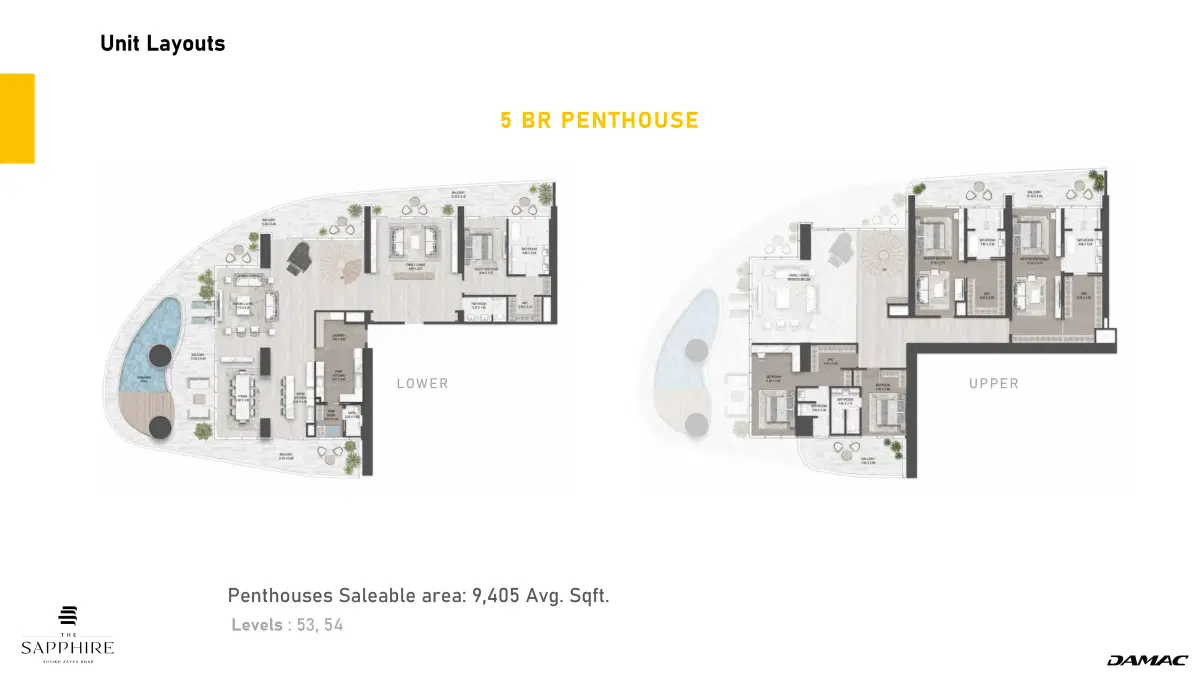 5 Bedroom Penthouses