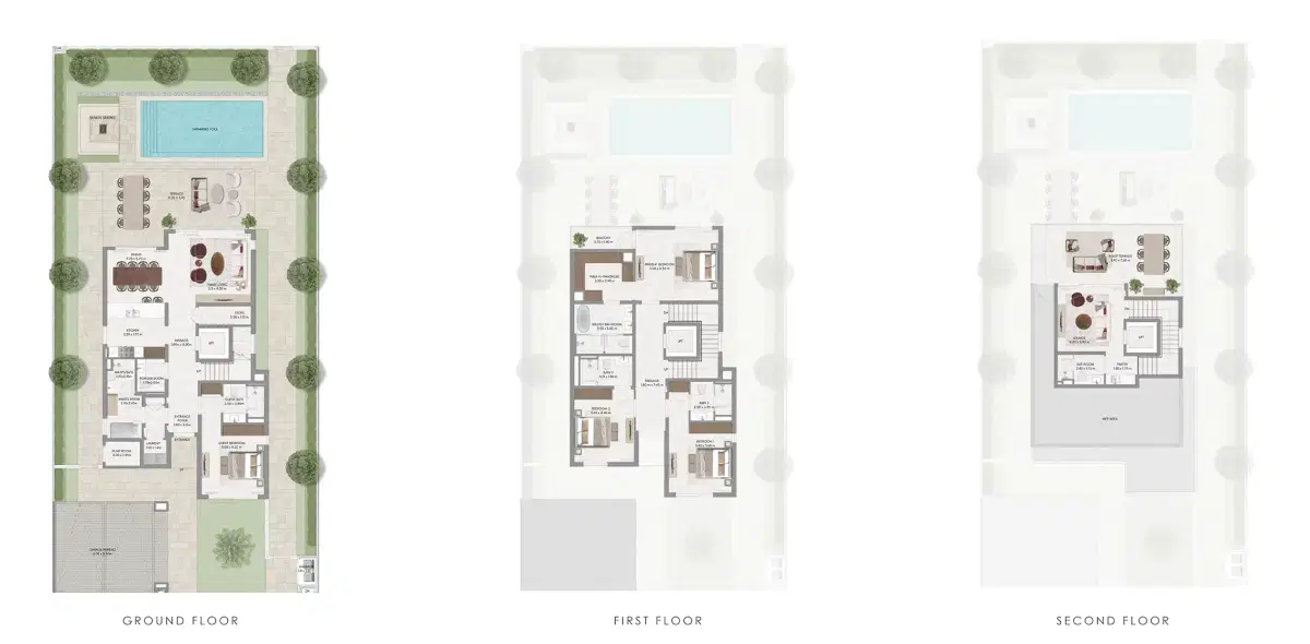 Emaar Avelia at The Valley | Luxury Villas in Dubai 4 BR Villa Floor Plan