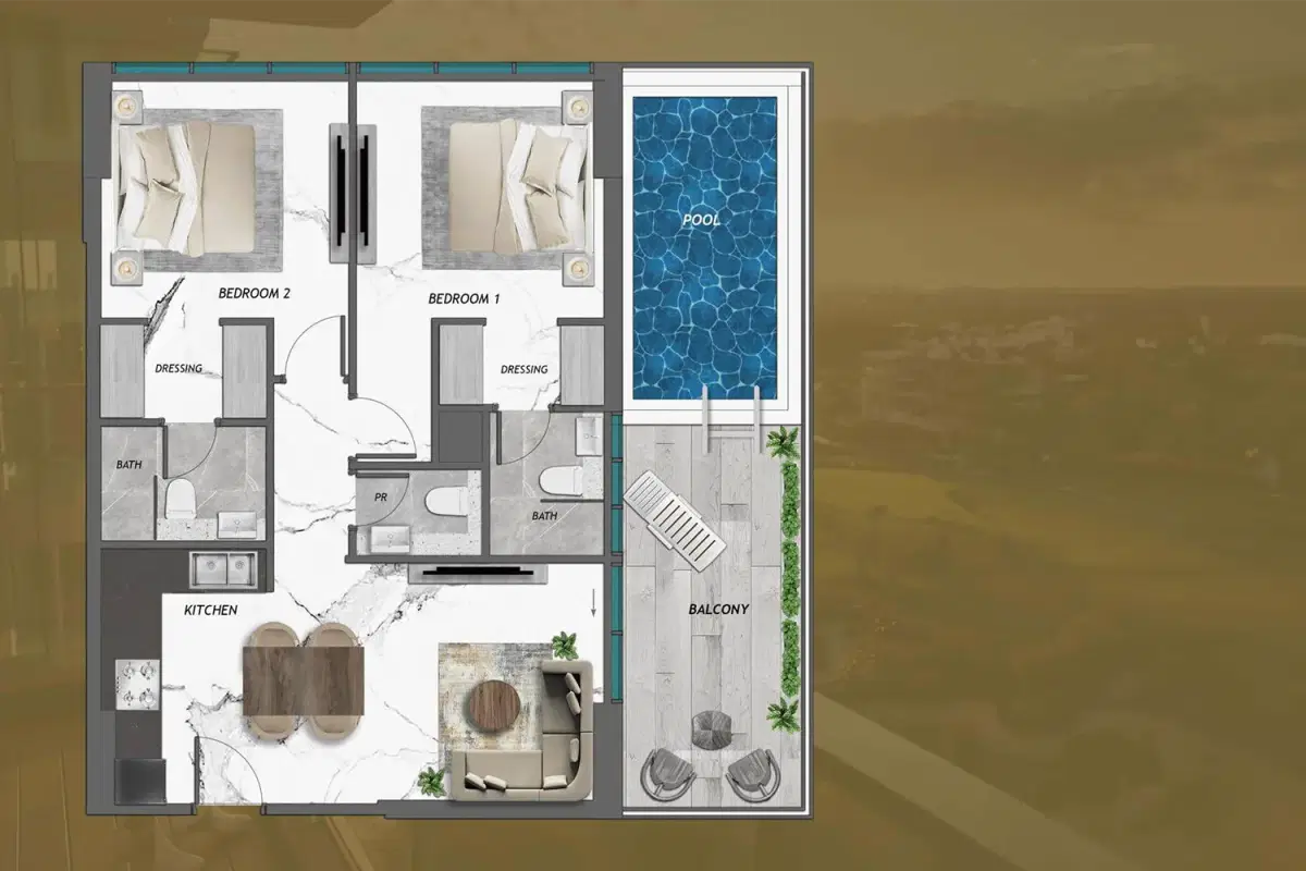 2 Bedroom Apartments