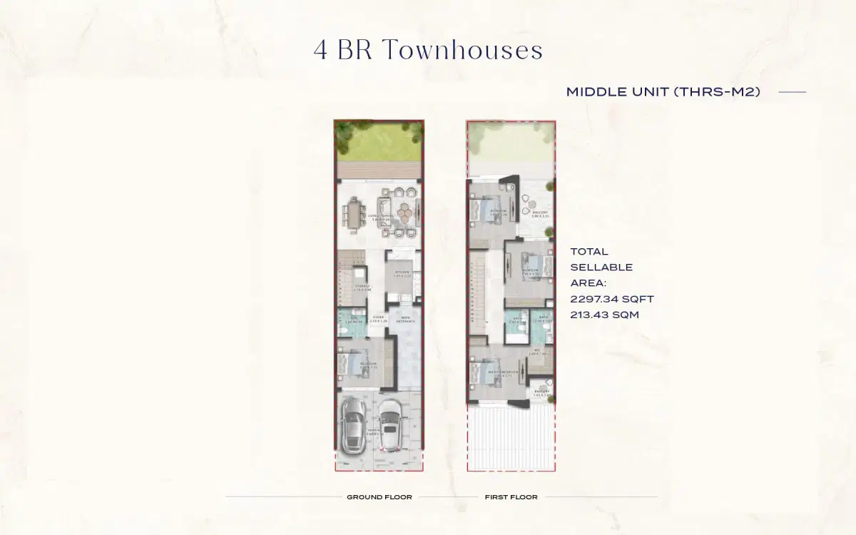 4 BR Floor Plan 2,297 Sq. Ft.