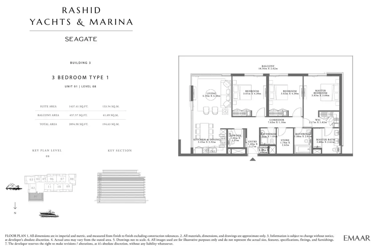 3 Bedroom Apartments