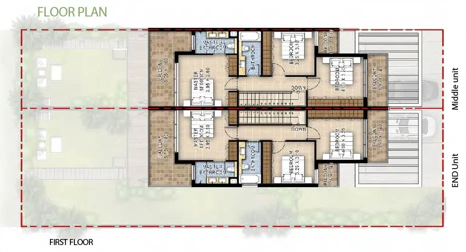 Damac Hills Silver Springs 4 BR Villa Floor Plan