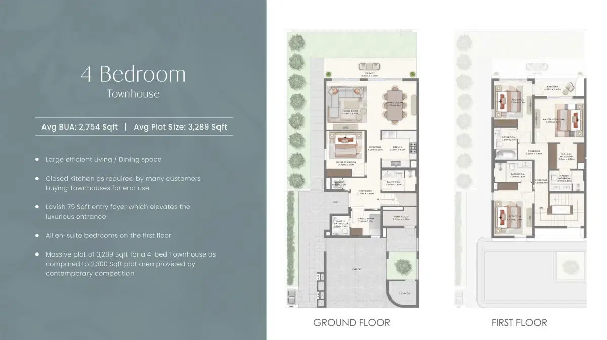 4 Bedroom Townhouses