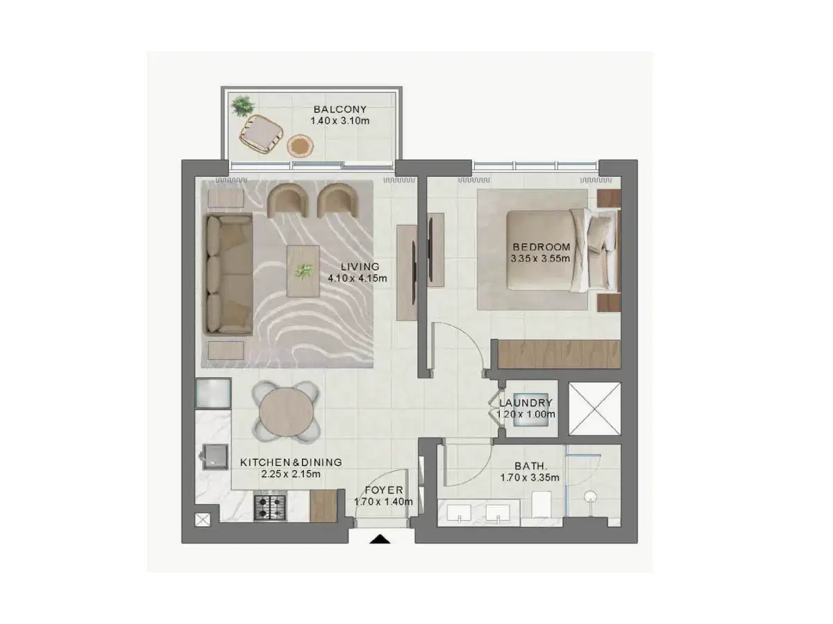 1 BR