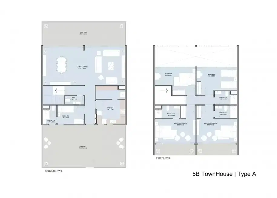 Rukan Lofts Phase 3 Dubailand 5 BR Townhouse Floor Plan