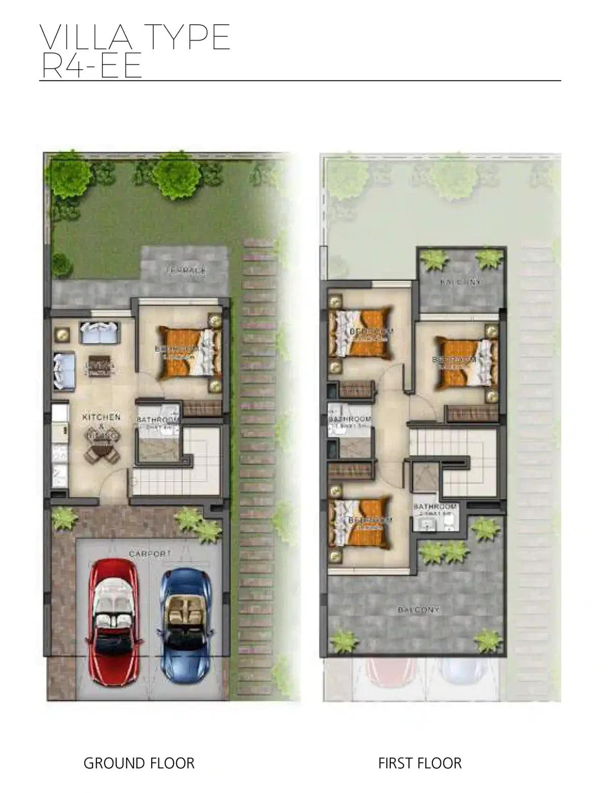 Damac Kenda Villas 4 Bedroom Villas Floor Plan