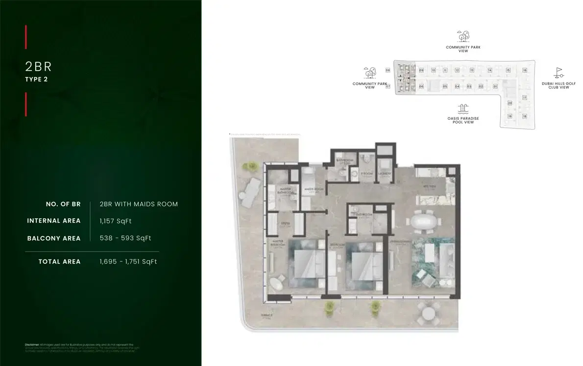 2  Bed Room Apartments