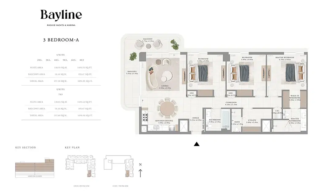 3 Bedroom Apartments