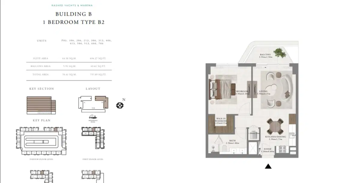 1 Bedroom Apartments Type-1