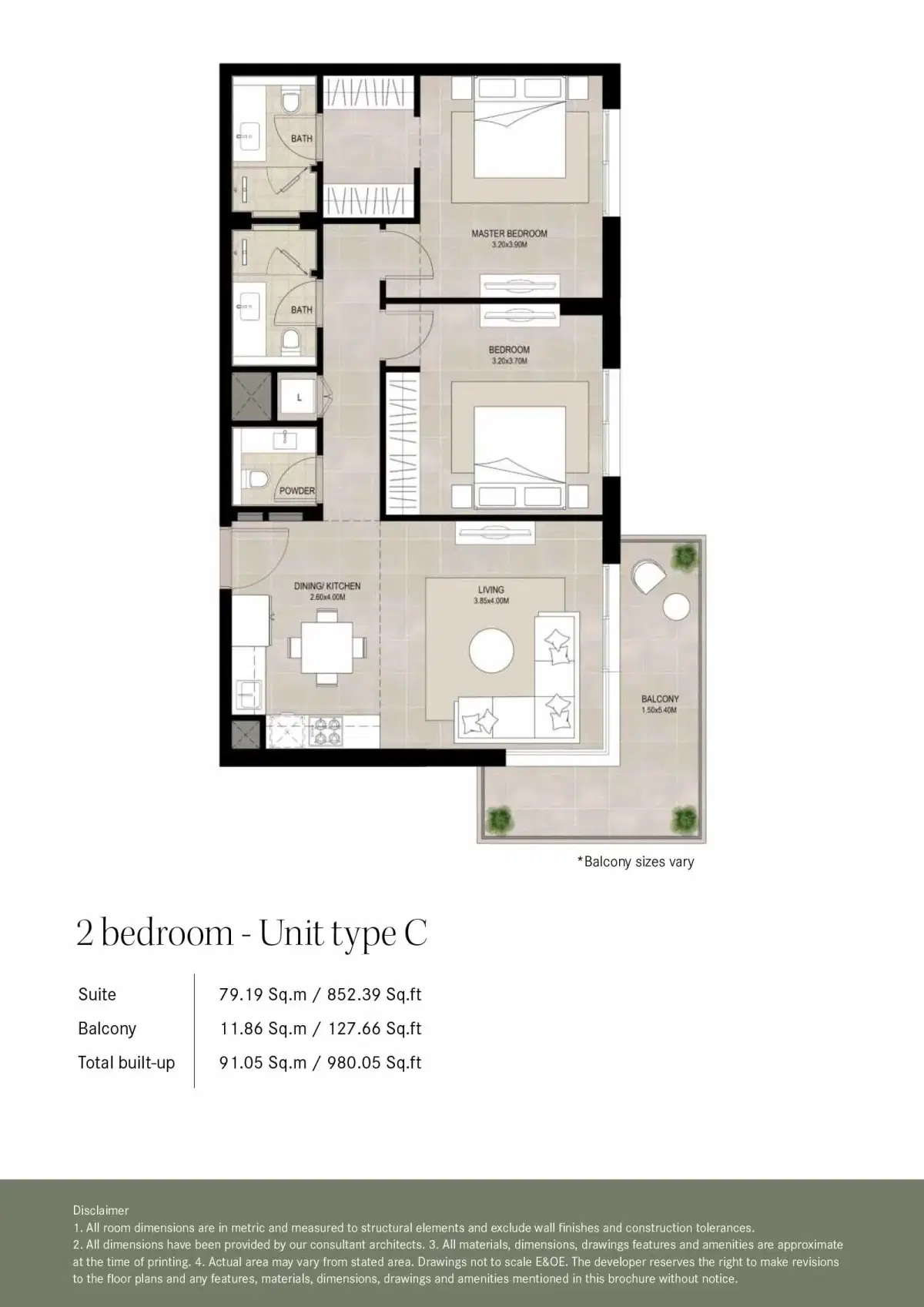 2 Bedroom Apartment