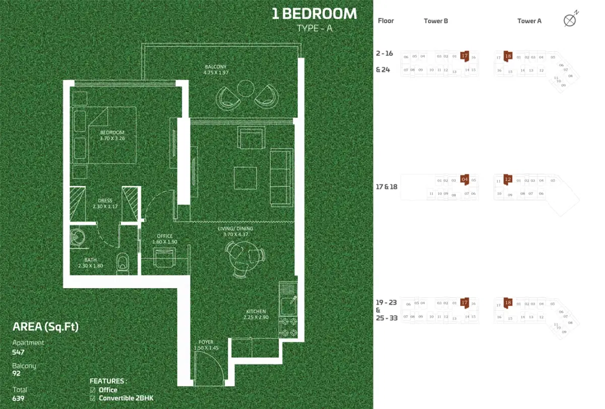 1 Bedroom Apartment