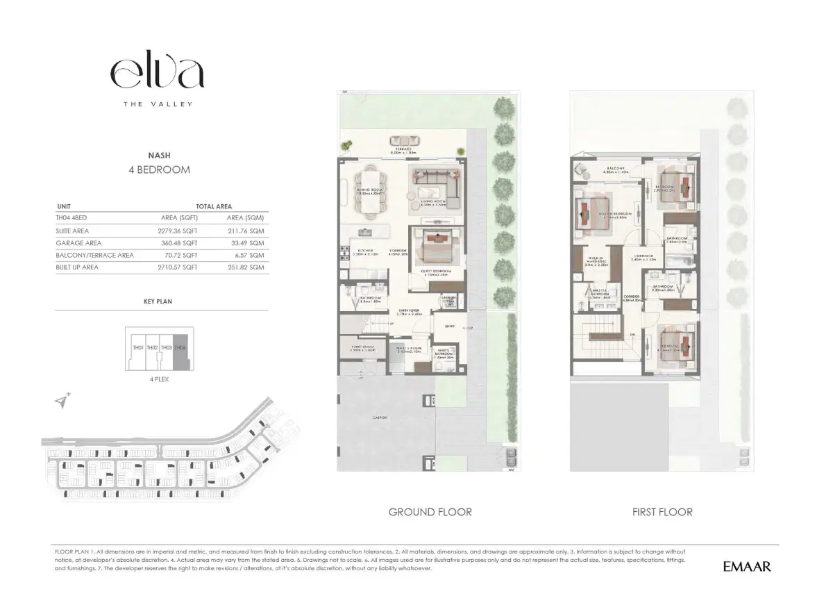 4 BR Floor Plan 2,710 Sq. Ft.