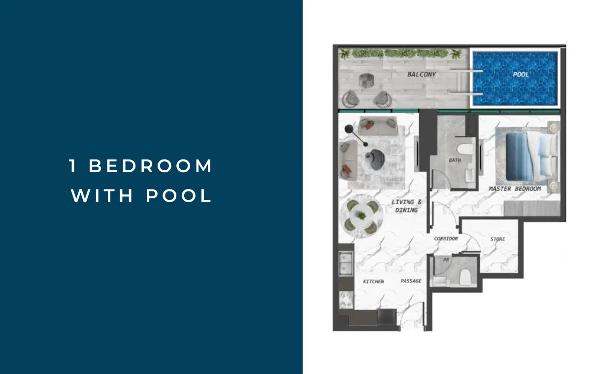 1 Bedroom Apartments