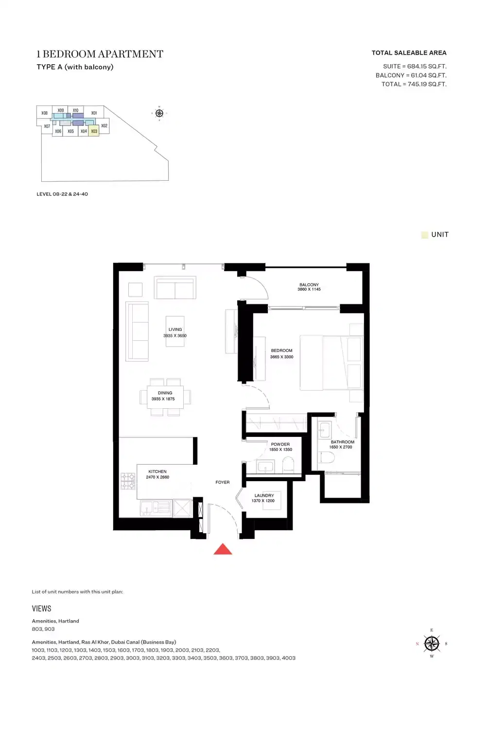 1 Bedroom Apartments