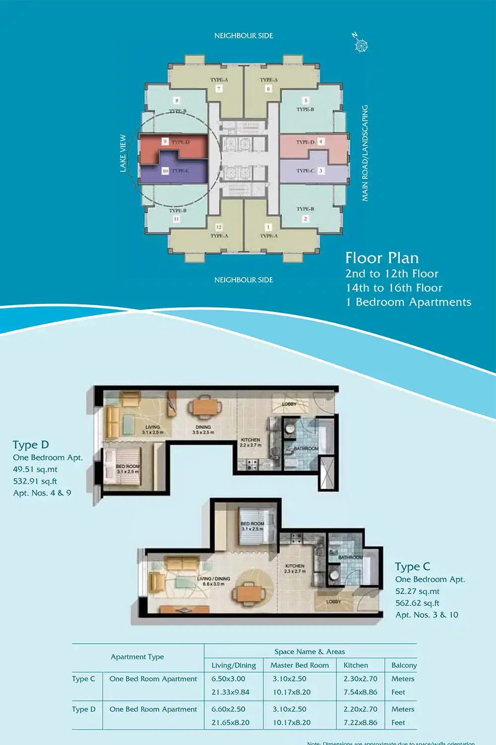 Hamilton Residency 1 Bedroom Apartments Floor Plan