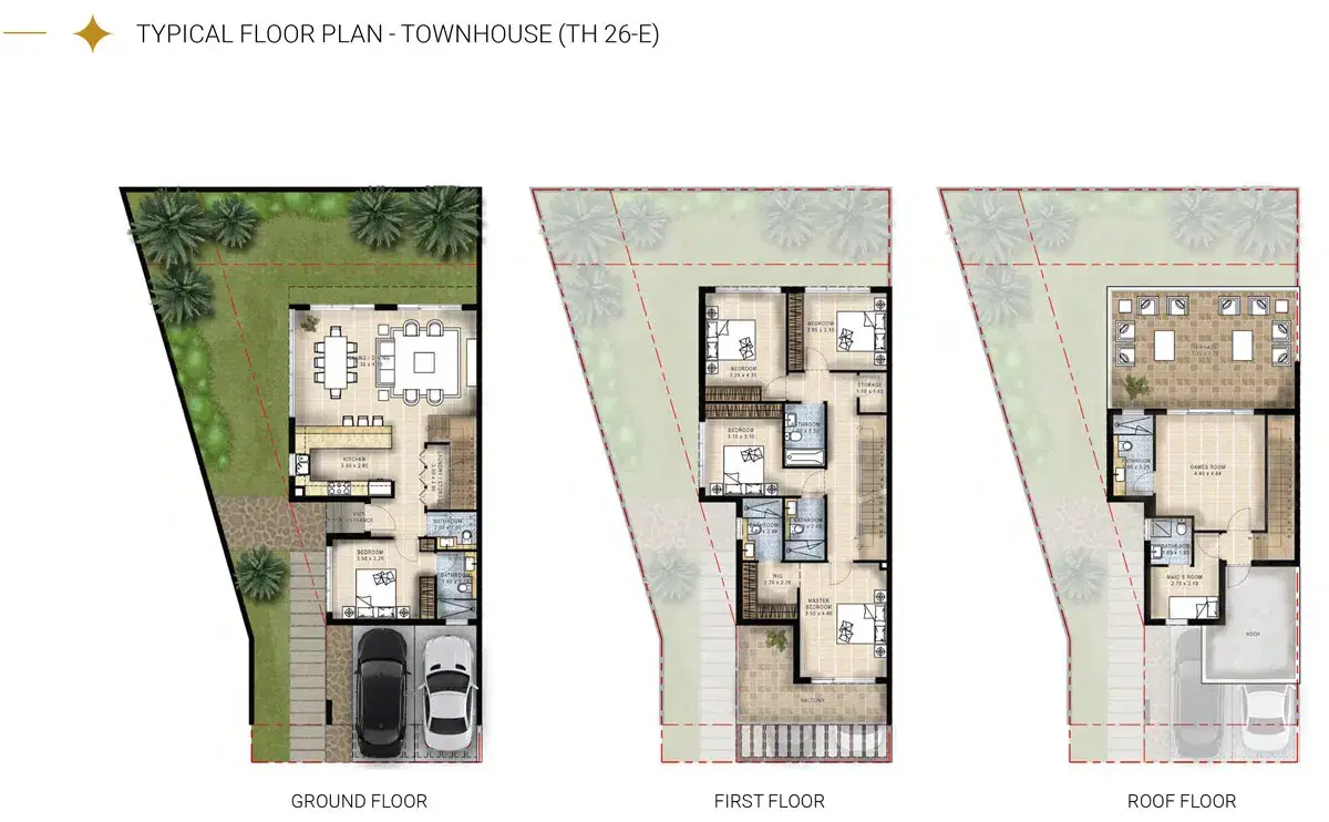 5 BR Villa Floor Plan