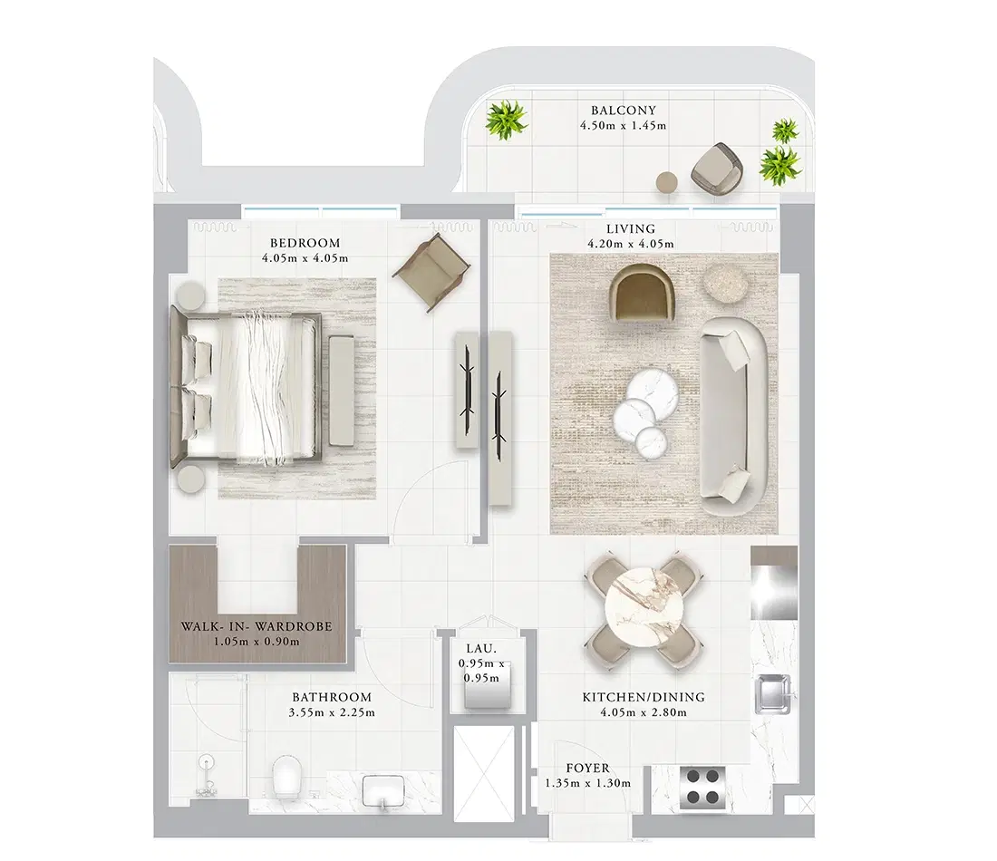1 Bedroom Apartments