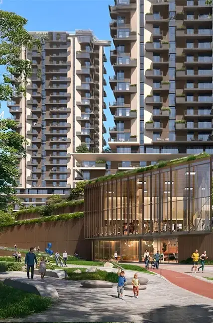 Teal Tower at Rise by Athlon