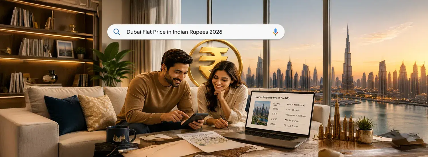Dubai Flat Price in Indian Rupees 2026: Studio to 3 BHK Cost Guide