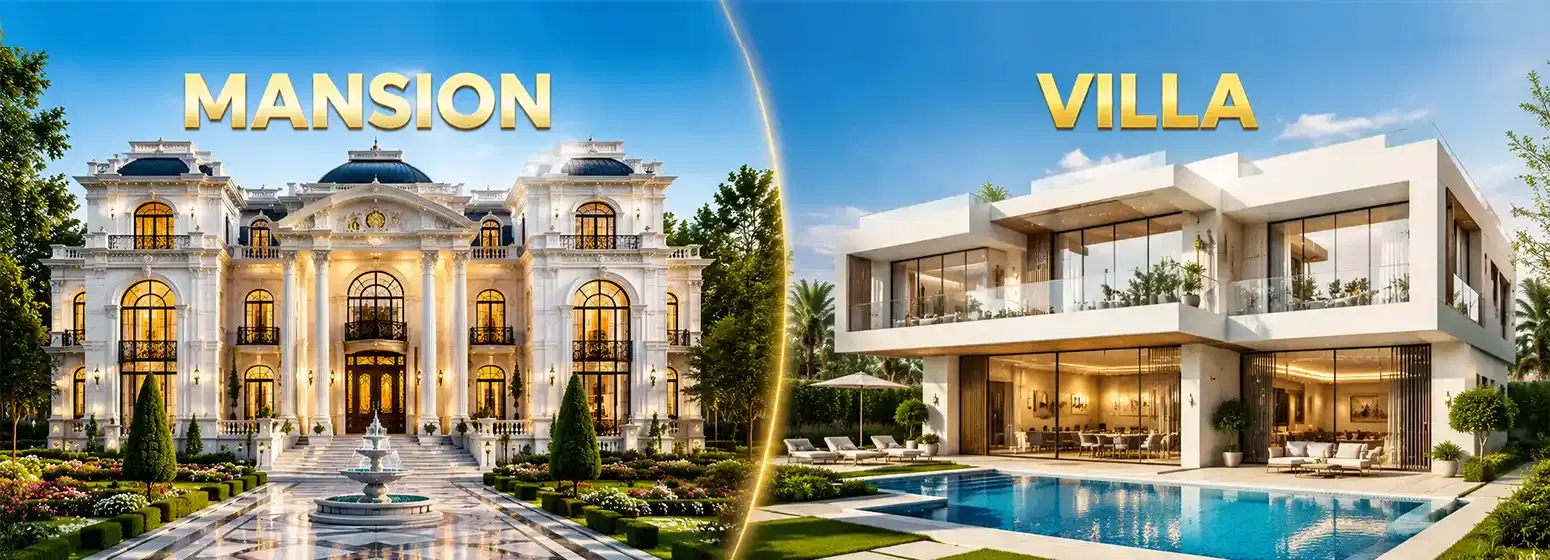 Mansion or Villa difference know the difference and find out premium options