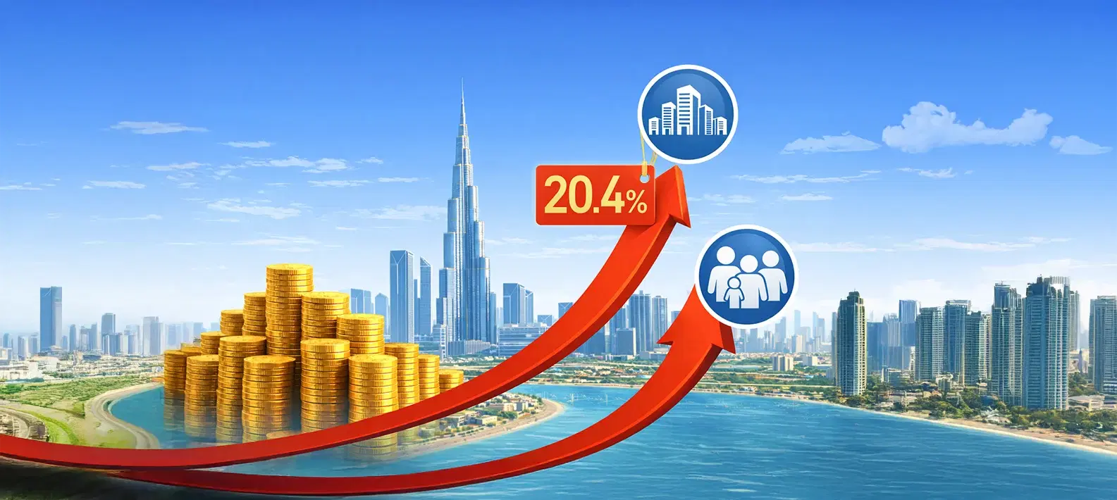 Dubai Property Prices Soar 20.4% in Prime Locations – Market Outlook