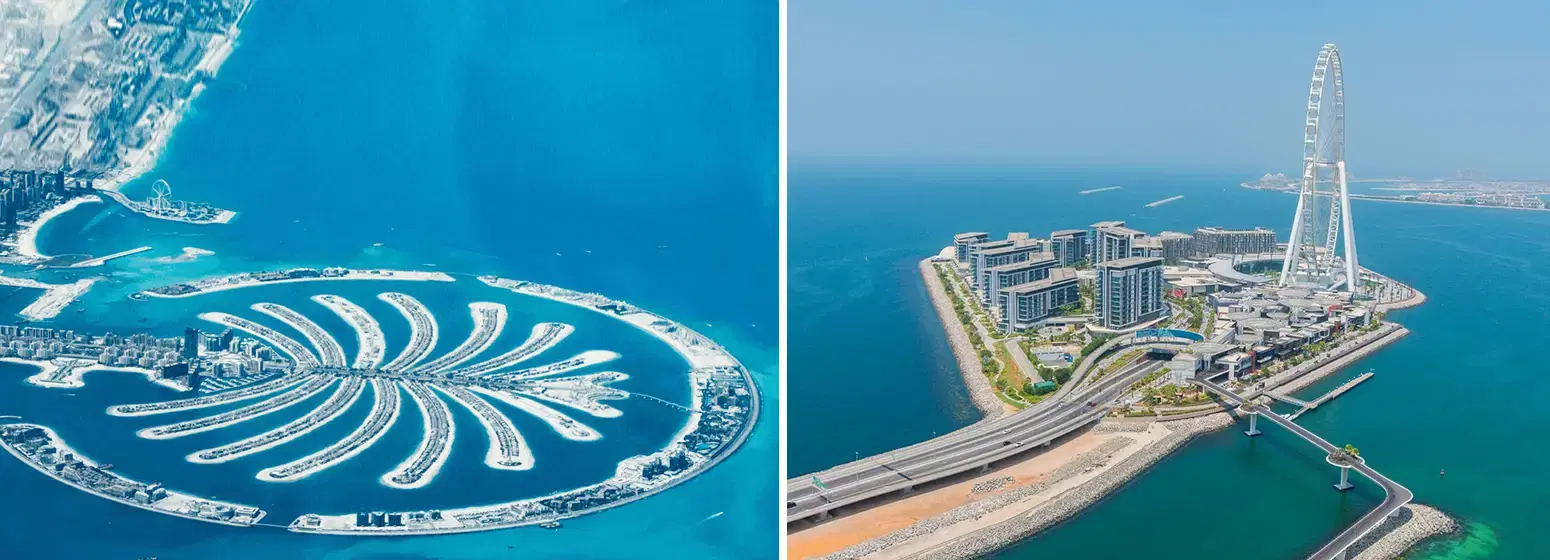 Palm Jumeirah VS Bluewaters Island Dubai (15 Detailed Comparisons) 