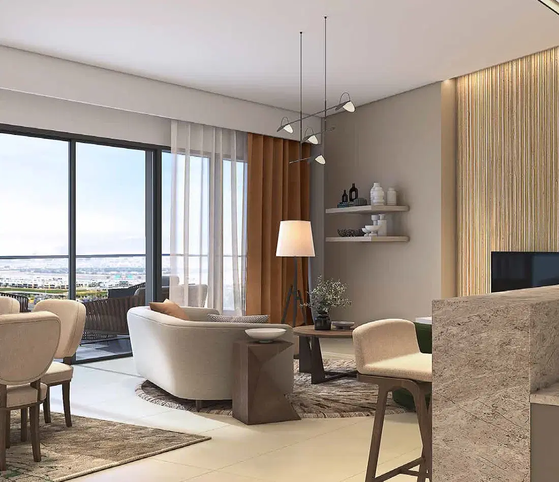 Golf Green 2 by DAMAC Living Area