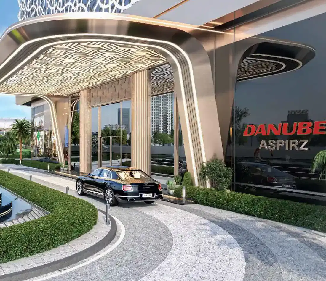 Car parking facility at Danube Aspirz in Dubai Sports City