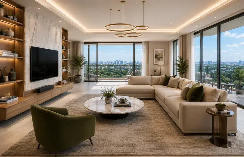 Aldar Studio City Living Area