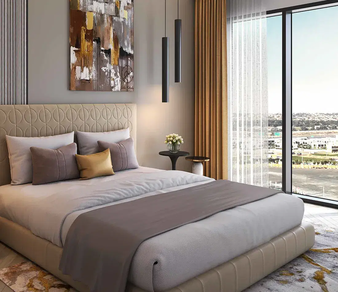 Golf Green 2 at DAMAC Hills Bedroom