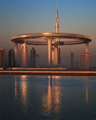 Znera Space Dubai Bringing A 550-Meter Downtown Circle Around Burj Khalifa