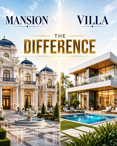 Mansion or Villa difference know the difference and find out premium options