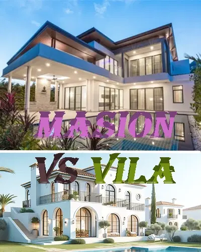 Mansion vs Villa - What's the difference?