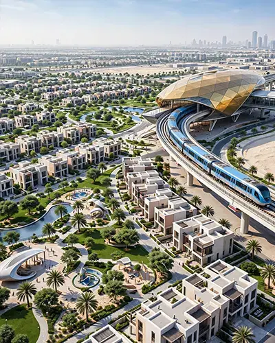 What Is The Nearest Metro Station To Town Square Dubai?