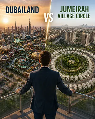 Dubailand vs Jumeirah Village Circle 2026: A Data-Led Investor & Buyer Comparison