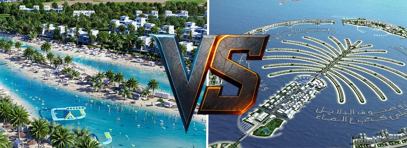 Palm Jebel Ali vs DAMAC Lagoons Dubai 