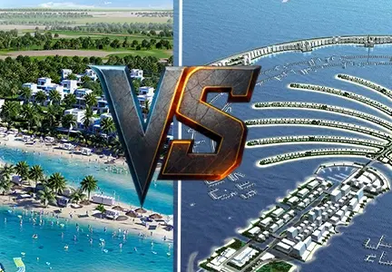 Palm Jebel Ali vs DAMAC Lagoons Dubai 