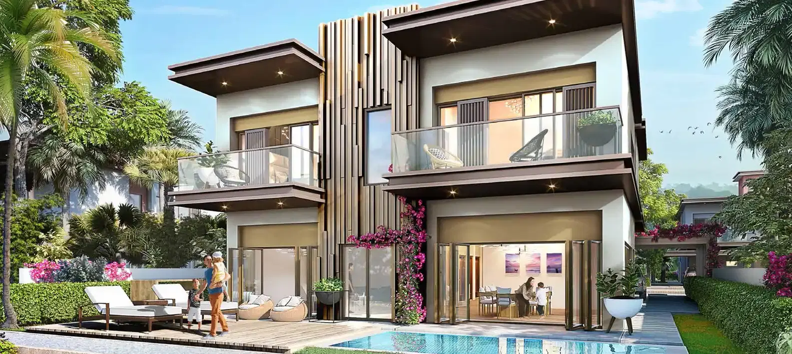 4 BR Townhouses DAMAC Lagoons Nice Banner Image