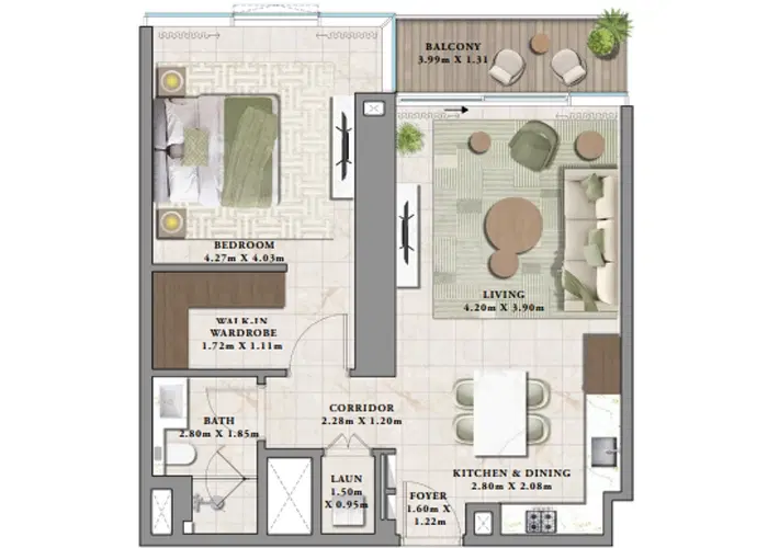 1 Bedroom Apartments