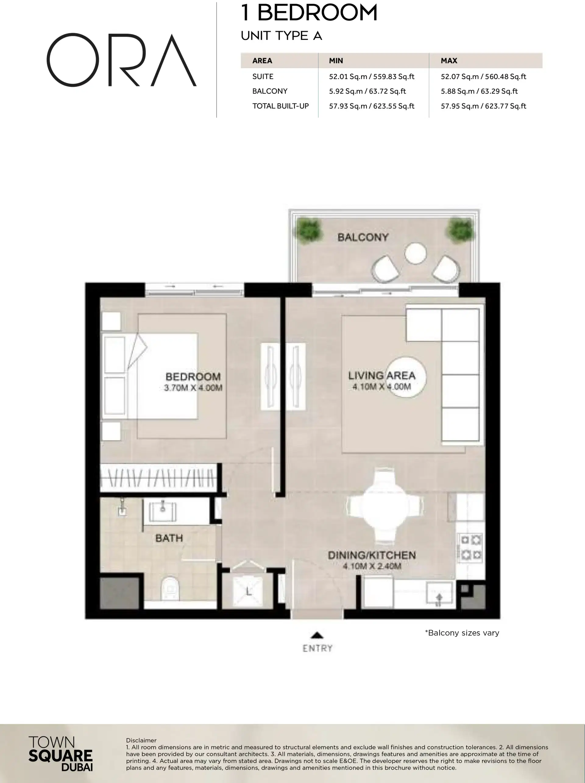 1 Bedroom Apartments