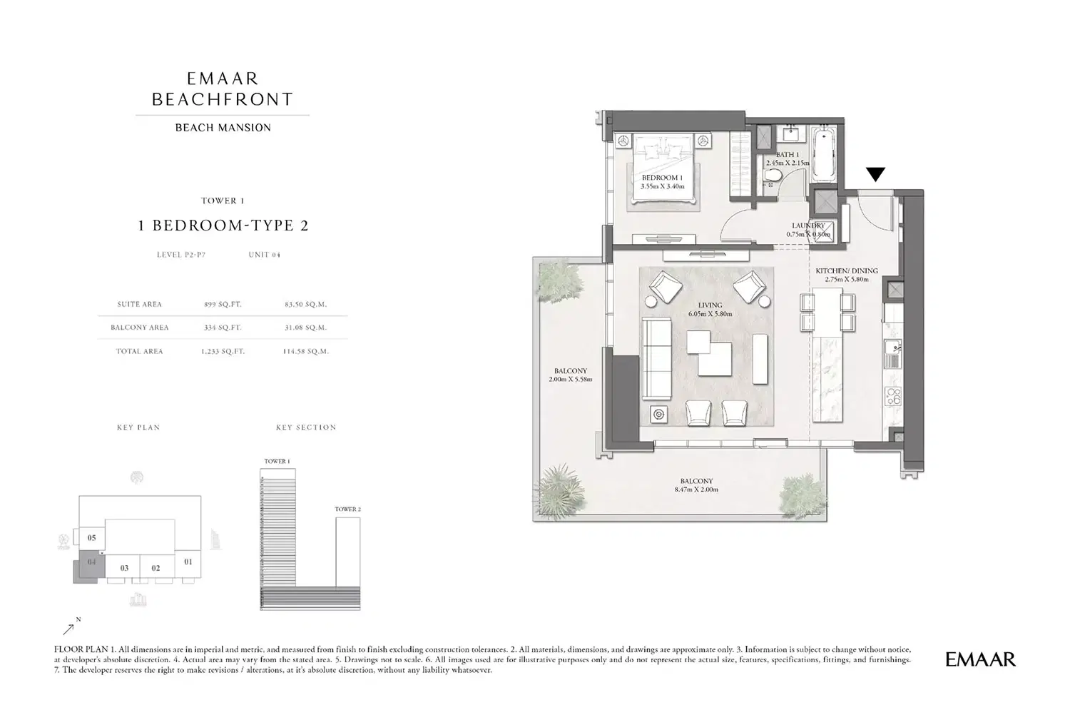 1 Bedroom Apartments