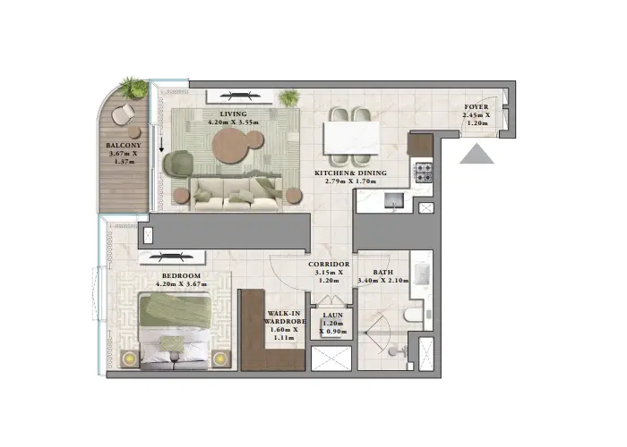 1 Bedroom Apartments-1