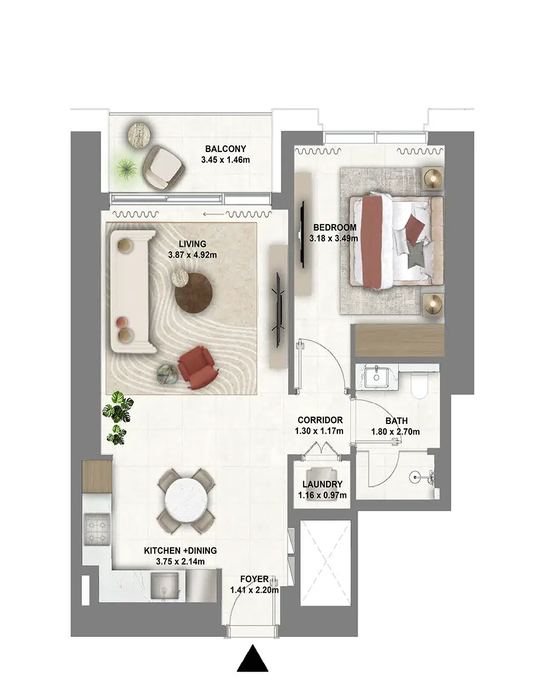 1 Bedroom Apartment 