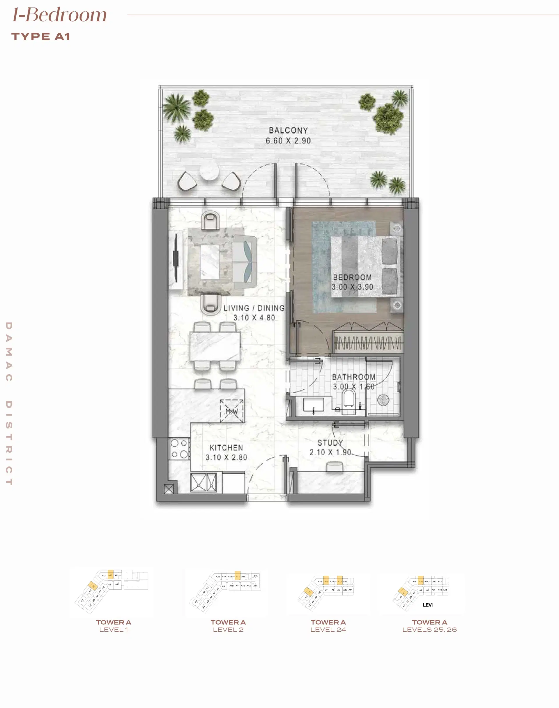 1 Bedroom Apartment
