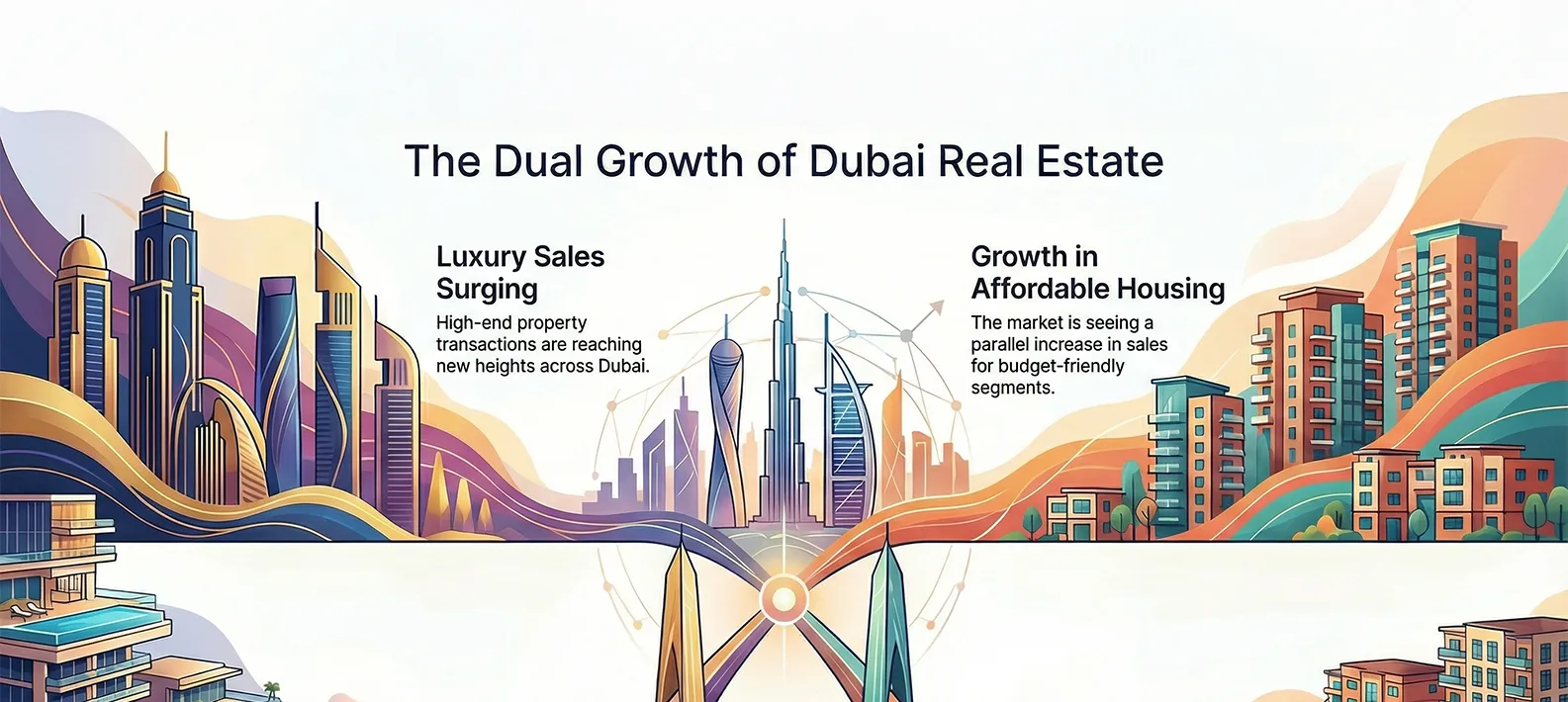 Dubai Real Estate Sales Up in Luxury & Affordable Segments
